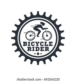Mountain bike logo template