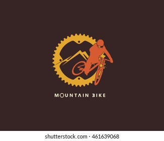 Mountain Bike Logo Vector