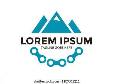 mountain bike logo vector design