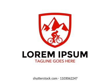 mountain bike logo vector design