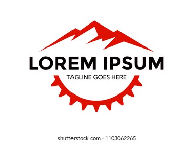 mountain bike logo vector design