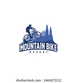 Mountain Bike Logo Vector Template