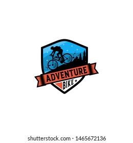 Mountain Bike Logo Vector Template