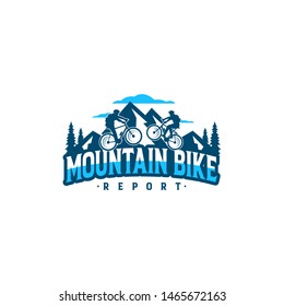 Mountain Bike Logo Vector Template