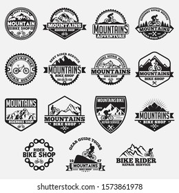 mountain bike Logos Badges & Labels
