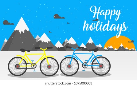   Mountain bike To relax holiday 