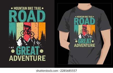 Mountain Bike Retro Vintage T-shirt Design svg