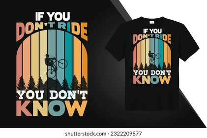 Mountain bike riding graphics tshirt design Free Vector

