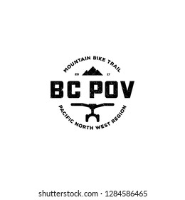 Mountain bike trail logo