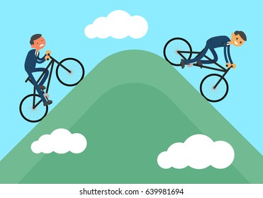 mountain bike, vector