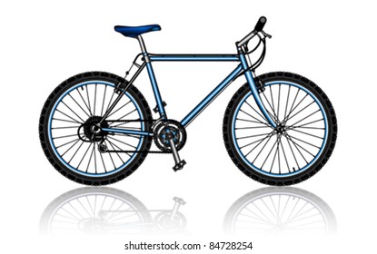 mountain bike, vector