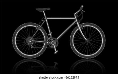 mountain bike, vector