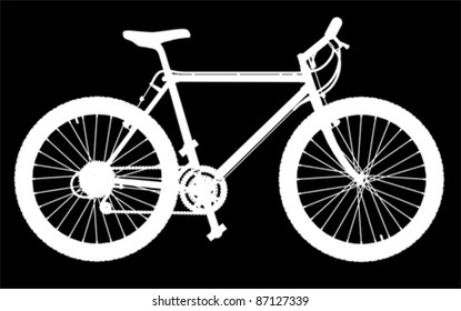 mountain bike, vector