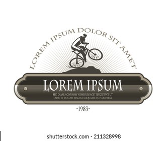 Mountain bike. Vector format