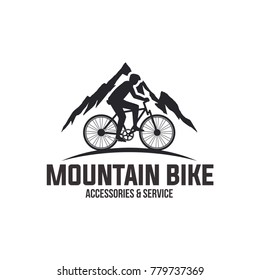 Mountain bike vector icon.