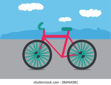 mountain bike. vector illustration