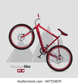 Mountain bike. Vector illustration