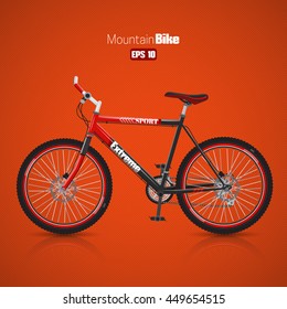 Mountain bike. Vector illustration