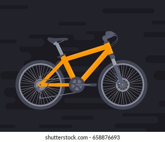 mountain bike vector illustration
