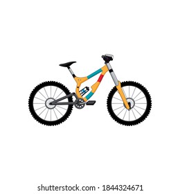 Mountain bike. Vector illustration of isolated on white background