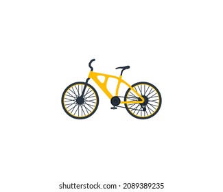 Mountainbike Vektor einzeln Symbol. Emoji-Illustration. Mountainbike-Vektoremoticon
