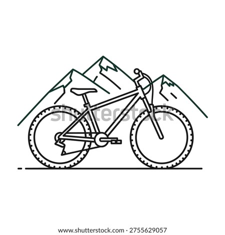 Mountain biker navigating steep incline with backpacks on handlebars