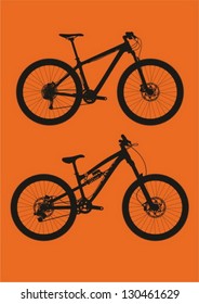 mountain bikes