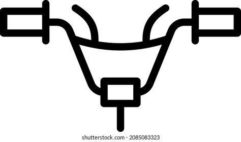 mountain bikes trusty handlebar Concept Vector Icon Design,Cycling Sport Symbol, Bicycling Sign, Biking Equipment Stock Illustration