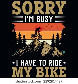 Mountain biking or bicycle rider graphics tshirt design 