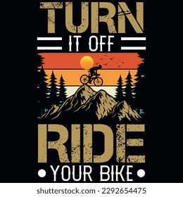 Mountain biking graphics tshirt design 