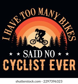 Mountain biking graphics tshirt design 