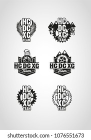 mountain biking logo type