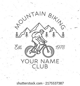 Mountain Biking Vector Illustration Concept Shirt Stock Vector (Royalty ...