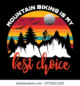 
Mountain biking vintage t-shirt design  and bundle