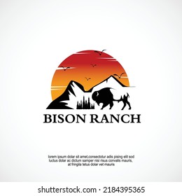 Mountain Bison Ranch Logo Idea