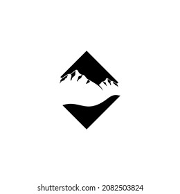 mountain black icon design element 