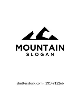 mountain black logo icon designs vector