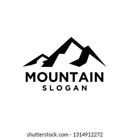 mountain black logo icon designs vector