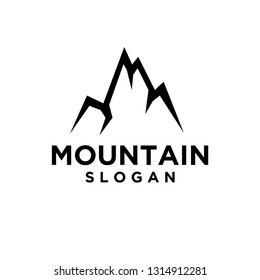 mountain black logo icon designs vector