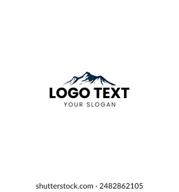 Mountain Blue Abstract Business Logo Vector Design