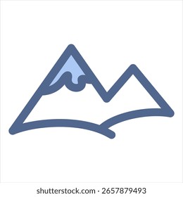 Mountain Blue Symbol, Vektorgrafik
