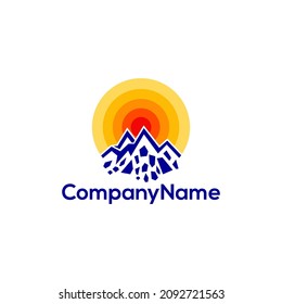 Mountain Break logo vector stock
