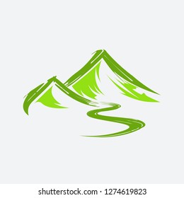 Mountain Brush Vector