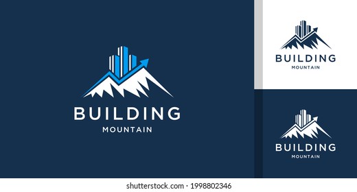 Mountain building logo template inspiration