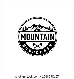 Mountain Bushcraft Camp With Axe