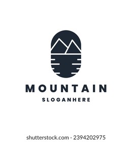 mountain business logo design vector template.