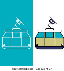 mountain Cable funicular ski winter