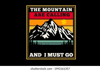 the mountain are calling silhouette design