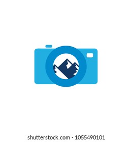 Mountain Camera Logo Icon Design