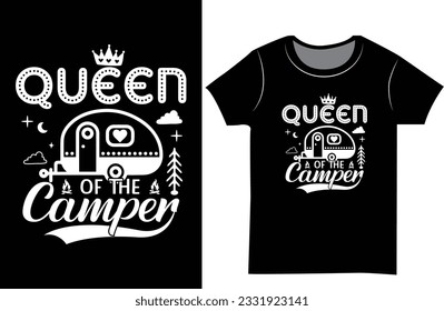 Mountain Camping SVG t shirt design. Hiking camp outdoor gift shirt.